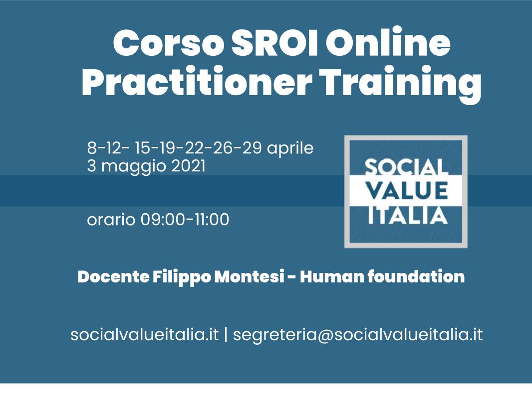 Corso Online SROI Practitioner Training – aprile 2021