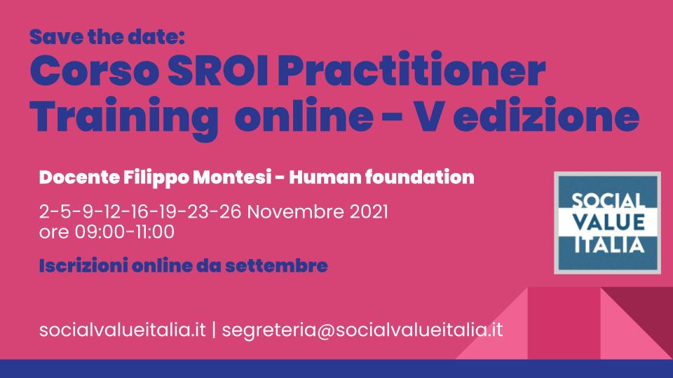 Aperte le iscrizioni all’edizione di novembre del corso SROI practitioner training online